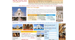 Desktop Screenshot of makemyindiatour.com